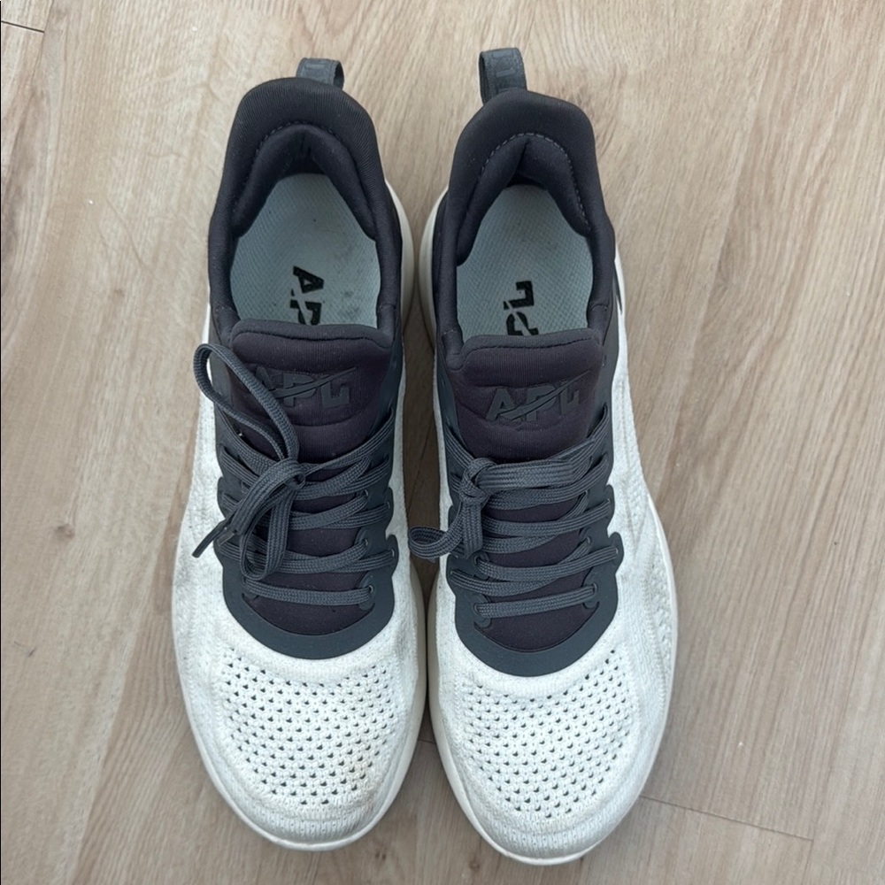 Womens APL Sneakers White and Dark Gray